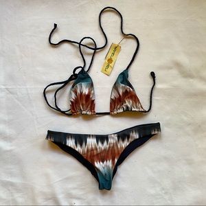 Tribal print bikini by Maheli Heli/ Reversible